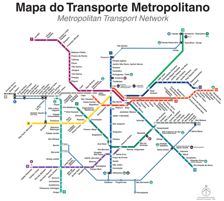 Mapa do Transporte Metropolitano
